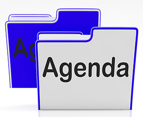 Image showing Files Agenda Means Binder Administration And Program