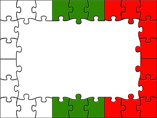 Image showing Bulgaria Jigsaw Means Blank Space And Bulgarian