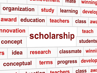 Image showing Scholarship Educate Means College Learned And Certificate