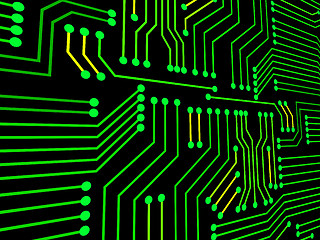 Image showing Circuit Board Represents Hi Tech And Electronics