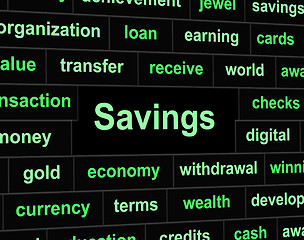 Image showing Savings Saved Indicates Financial Investment And Money