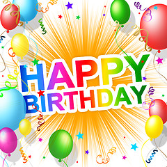 Image showing Happy Birthday Indicates Greetings Party And Greeting