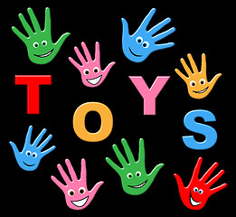 Image showing Toys Kids Indicates Buying Buy And Childhood