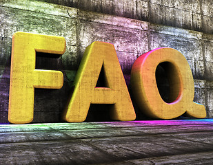 Image showing Faq Online Means World Wide Web And Advisor