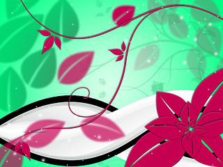 Image showing Floral Background Indicates Backgrounds Petals And Flower