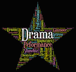 Image showing Drama Star Represents Stage Theaters And Melodramas