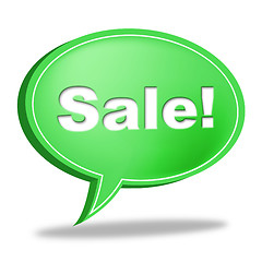 Image showing Sale Message Represents Correspond Merchandise And Discounts