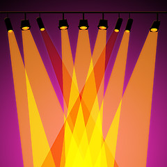 Image showing Background Spotlight Represents Stage Lights And Abstract