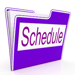 Image showing File Schedule Means Plan Files And Business