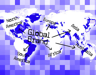 Image showing Global Brand Means Company Identity And Branded