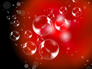 Image showing Abstract Bubbles Background Means Creative Soapy Bubbles\r