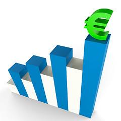 Image showing Euro Gain Indicates Financial Report And Advance