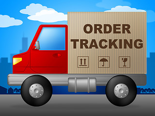 Image showing Order Tracking Shows Logistic Trace And Shipping