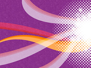 Image showing Sparky Wavy Background Means Decorative Waves And Sparkles\r