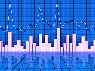 Image showing Graph Report Shows Infograph Finance And Graphic