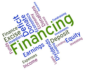 Image showing Financing Word Indicates Profit Trading And Accounting