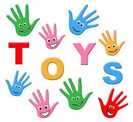 Image showing Kids Toys Means Toddlers Youth And Childhood