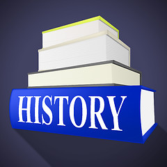 Image showing History Books Means Timeline Info And Inform