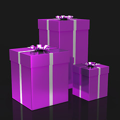 Image showing Giftboxes Celebration Represents Party Parties And Package