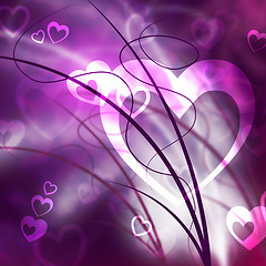 Image showing Background Heart Means Valentines Day And Backdrop