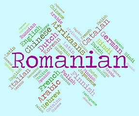 Image showing Romanian Language Shows Translate Word And Text