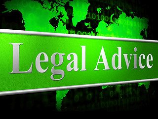 Image showing Legal Advice Means Judgment Solution And Court