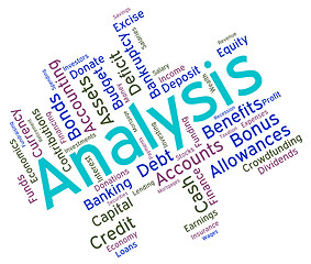 Image showing Analysis Word Shows Data Analytics And Analyse