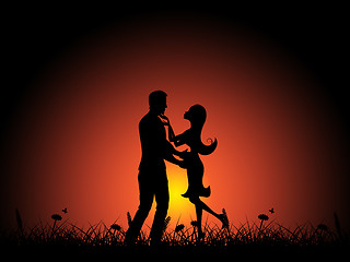 Image showing Love Night Indicates Adoration Tenderness And Boyfriend