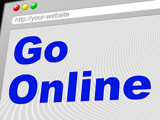 Image showing Go Online Page Shows Start Web And Internet