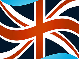 Image showing Union Jack Shows Great Britain And Flag