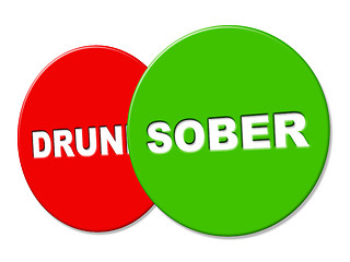 Image showing Sober Sign Means Clear Headed And Advertisement