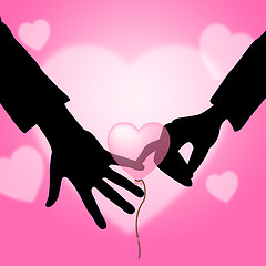 Image showing Holding Hands Represents Find Love And Affection