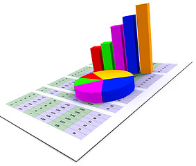 Image showing Pie Chart Indicates Stat Graphics And Infochart