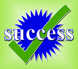 Image showing Success Tick Means Succeed Checked And Triumph