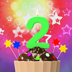 Image showing Two Second Indicates Birthday Party And 2