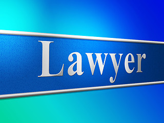 Image showing Law Lawyer Means Jurisprudence Crime And Attorney