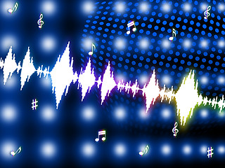 Image showing Sound Wave Shows Backgrounds Music And Soundtrack