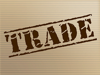 Image showing Trade Stamp Represents Ecommerce Commerce And Buying