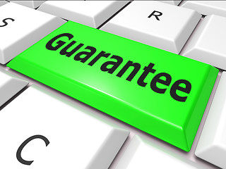 Image showing Online Guarantee Represents World Wide Web And Searching