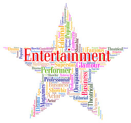 Image showing Entertainment Star Indicates Motion Picture And Celebration