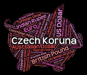 Image showing Czech Koruna Represents Forex Trading And Czk