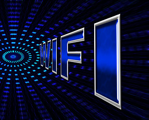 Image showing Wifi Online Means World Wide Web And Wireless