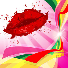 Image showing Beauty Lips Represents Make Up And Beautiful
