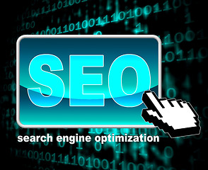 Image showing Online Seo Represents World Wide Web And Optimization