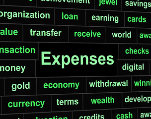 Image showing Costs Expenses Shows Bookkeeping Paying And Balance