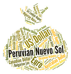 Image showing Peruvian Nuevo Sol Shows Foreign Exchange And Coin