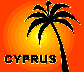 Image showing Cyprus Holiday Represents Go On Leave And Summer