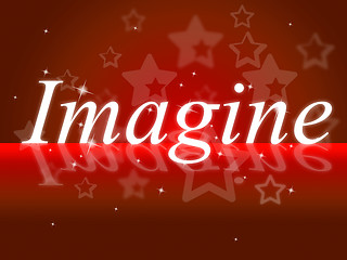 Image showing Imagine Thoughts Shows Thoughtful Creative And Imagined