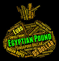 Image showing Egyptian Pound Indicates Foreign Exchange And Coin