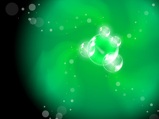 Image showing Abstract Bubbles Background Shows Soapy Creativity Or Joyfulness